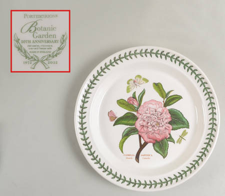 Botanic Garden Dinner Plate w50th Anniversary Backstamp