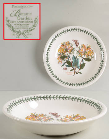Botanic Garden 8" Individual Pasta Bowl w/50th Anniversary BKSTP