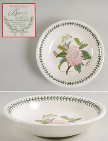 Botanic Garden 8" Individual Pasta Bowl w/50th Anniversary BKSTP