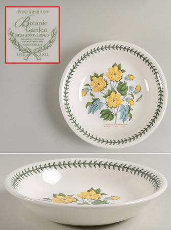Botanic Garden 8" Individual Pasta Bowl w/50th Anniversary BKSTP