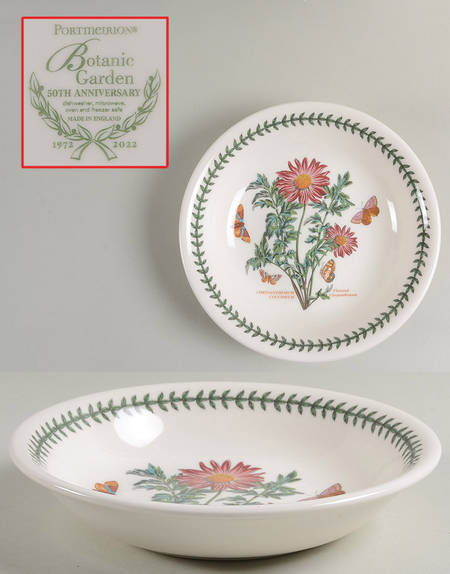 Botanic Garden 8" Individual Pasta Bowl w/50th Anniversary BKSTP