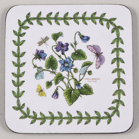 Botanic Garden Square Coaster Cork Back (For Mug & Coaster Set) (MUG68S)