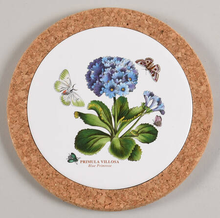 Botanic Garden 7" Round Cork Front & Back Trivet