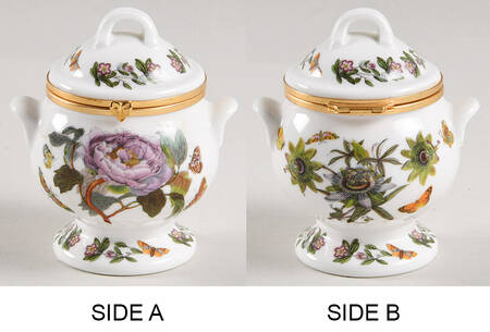 Botanic Garden Tureen Miniature Box with Hinged Lid