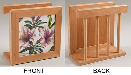 Botanic Garden 6 1/8" Natural Wood Napkin Holder  HC