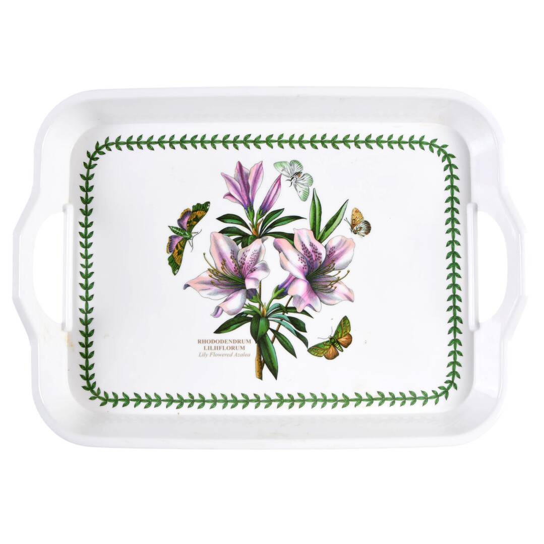 Botanic Garden 15" Rectangular Handled Melamine Tray