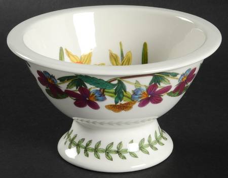 Botanic Garden Sovereign Shape Rim Footed Sorbet aka Potpourri