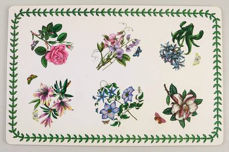 Botanic Garden 17" Mixed Motif Corkboard Placemat