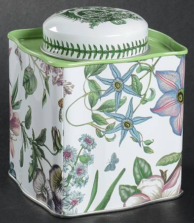 Botanic Garden Tin Tea Caddy & Lid