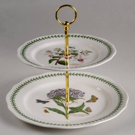 Botanic Garden Tray-Serving/2 Tiered-Dp/Sp