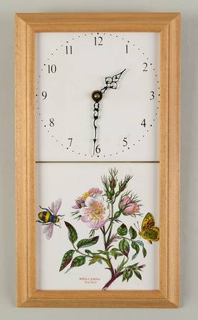 Botanic Garden Wood Hanging Wall Clock