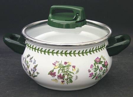 Botanic Garden 2.5 Quart Metal Round Covered Casserole