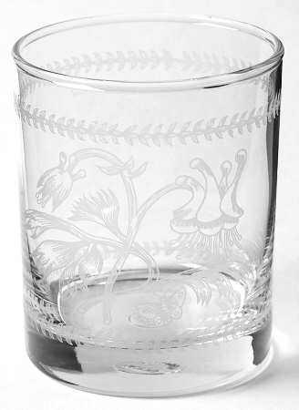 Botanic Garden 8 Oz Glassware Etch Tumbler