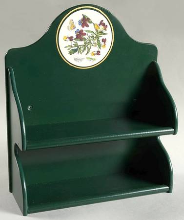 Botanic Garden Wood Spice Rack-Holds 6 3" Spice Jars