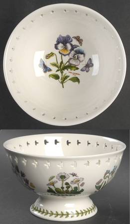 Botanic Garden Pierced Round Compote (Height X Width)