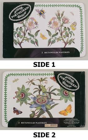 Botanic Garden (Set of 2 Motifs) 17" Large Corkboard Placemats