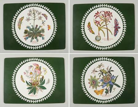 Botanic Garden Rectangular Corkboard Placemat - Set of 4