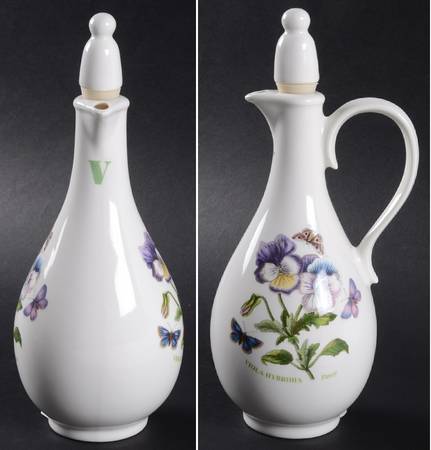 Botanic Garden Handled Vinegar Cruet and Stopper