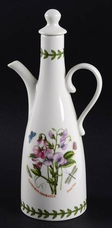 Botanic Garden New Shape Handled Oil Cruet and Stopper
