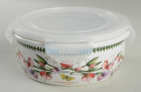Botanic Garden Round Food Storage Container & Plastic Lid