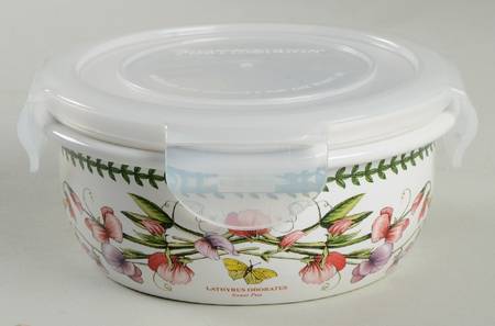 Botanic Garden Round Food Storage Container & Plastic Lid