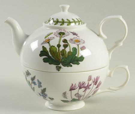Botanic Garden Individual Teapot & Lid w/Cup