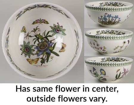 Botanic Garden 11" Large Salad Serving Bowl