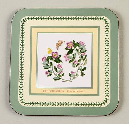 Botanic Garden Square Corkback Coaster
