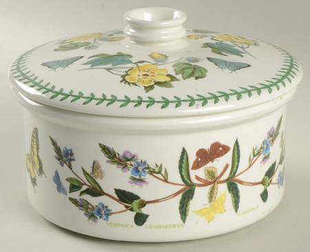 Botanic Garden 1.5 Qt Rd Cov Drum Casserole/Vegetable/Souffle