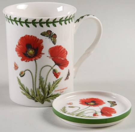 Botanic Garden Mug & Green Band Coaster Set (#82)