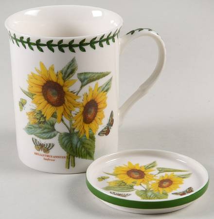 Botanic Garden Mug & Green Band Coaster Set (#81)