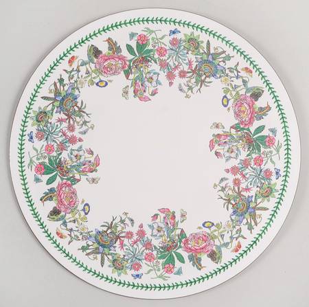 Botanic Garden Round Placemat with Cork Back