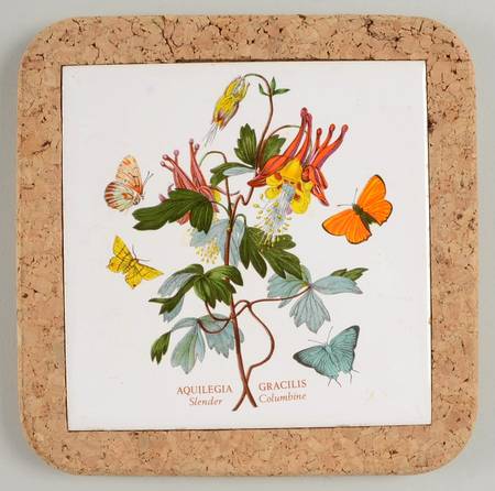 Botanic Garden 7" Square Cork Back Trivet