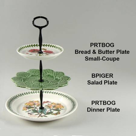 Botanic Garden Mixed/Match 3 Tier Serving Tray