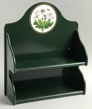 Botanic Garden Wood Spice Rack-Holds 6 3" Spice Jars