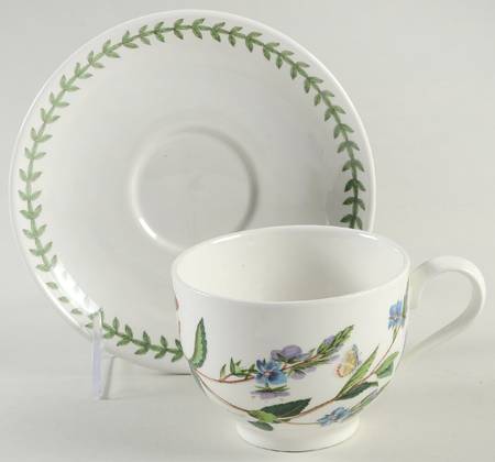 Botanic Garden Traditional Footed Cup & Saucer Set