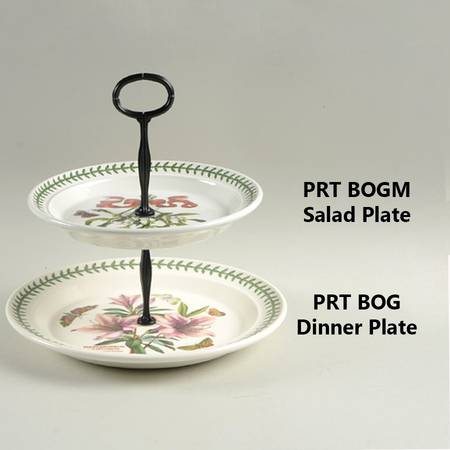 Botanic Garden Mixed/Match 2 Tier Serving Tray