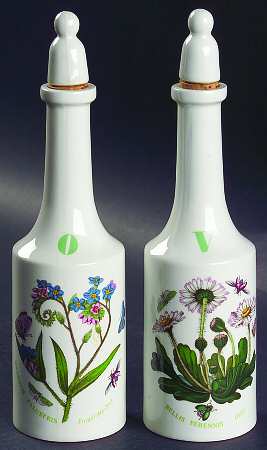 Botanic Garden Vinegar and Oil Set with Stoppers