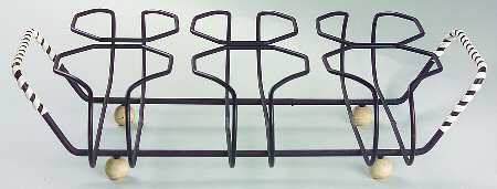 Botanic Garden Metal Stand Holds 6 Glass Tumblers