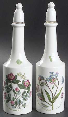 Botanic Garden Vinegar and Oil Set with Stoppers