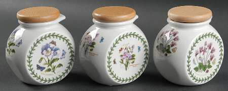 Botanic Garden (Set of 3) Grip Spice Jars with Wood Lids