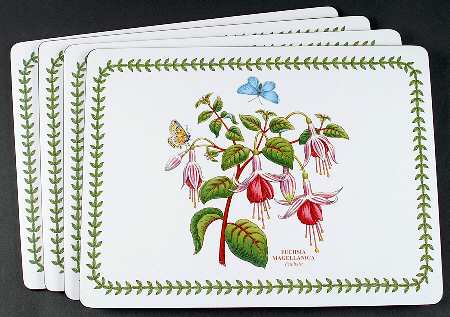 Botanic Garden Corkboard Placemat - Set of 4 Motifs Series 2
