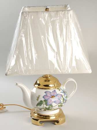 Botanic Garden Electric Tea Pot Lamp & Shade