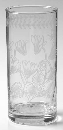 Botanic Garden 10 Oz Etch Glassware Highball
