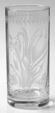 Botanic Garden 10 Oz Etch Glassware Highball