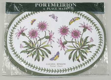 Botanic Garden (Set of 6 Motifs) Oval Cloth Placemats