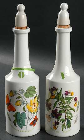 Botanic Garden Vinegar and Oil Set with Stoppers