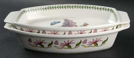 Botanic Garden 13" Handled Oval Deep Baker with Lid