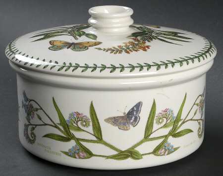 Botanic Garden 1.5 Qt Rd Cov Drum Casserole/Vegetable/Souffle