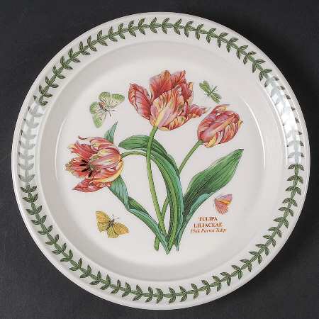 Botanic Garden Salad Plate with 50th Anniversary Backstamp